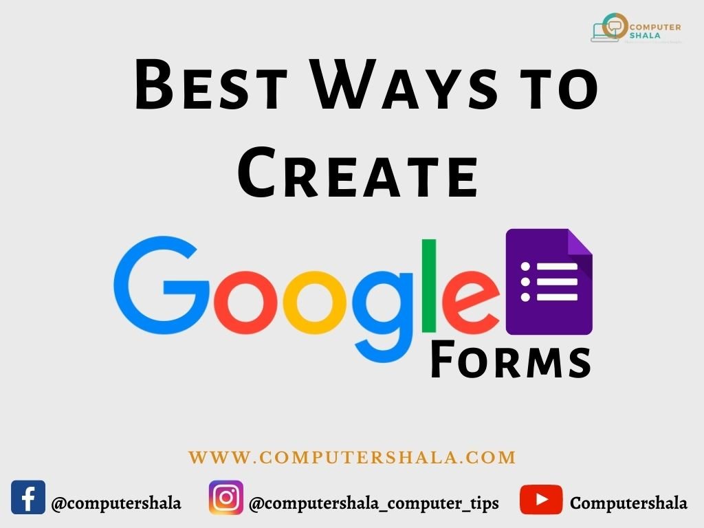 Create Google Forms