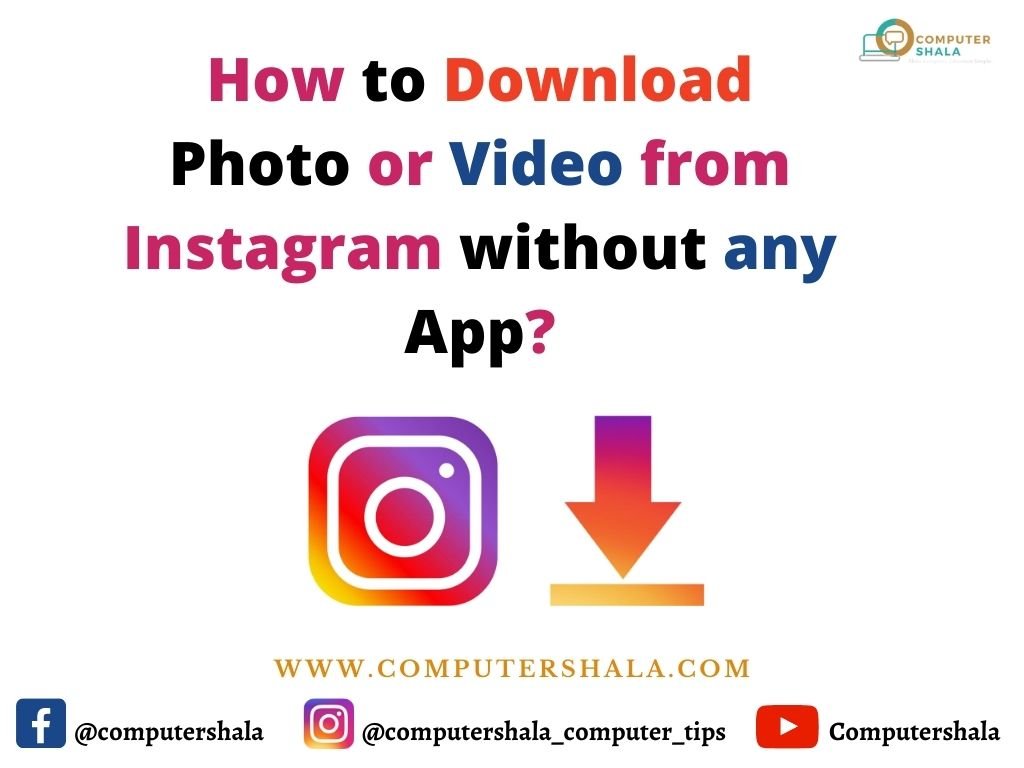 How to Download Photo or Video from Instagram without any App
