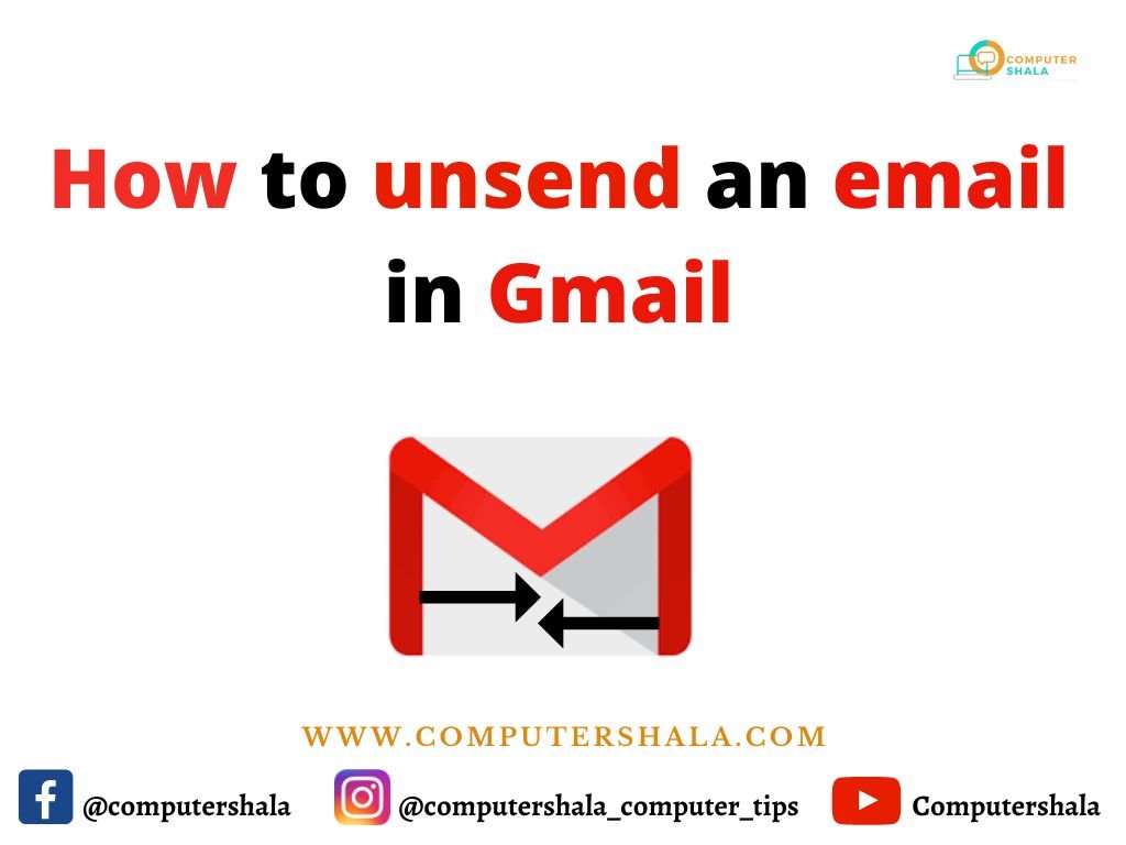 How to unsend an email in gmail
